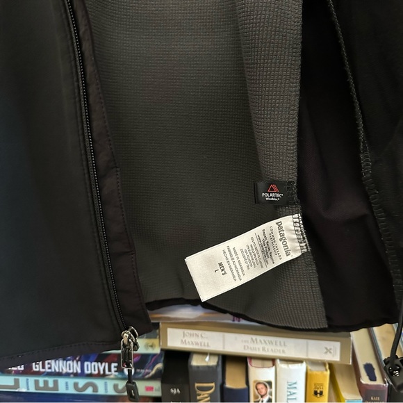 Patagonia Adze Softshell Jacket Sz L Large Black  Hybrid Polartec Zip Men's - Picture 4 of 10